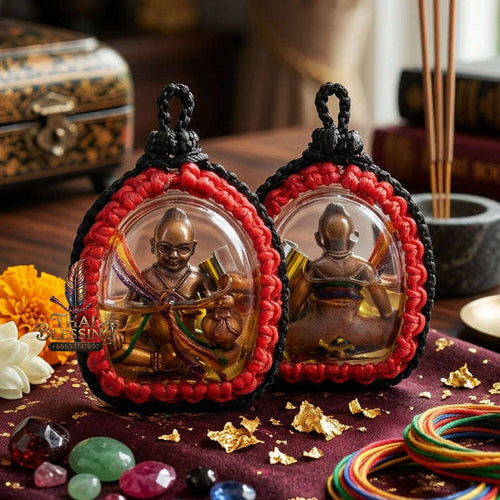 ✨ [The Sovereign of Infinite Wealth & Mercantile Sovereignty: The 2026 "Grand-Master" Edition] Sacred "Kuman Chaosua Noi (The Golden-Wealth Child Manifestor)" – Special "Black-Oxidized Copper, Sacred Oil & Maha Phut Powder" Thai Blessing Co By