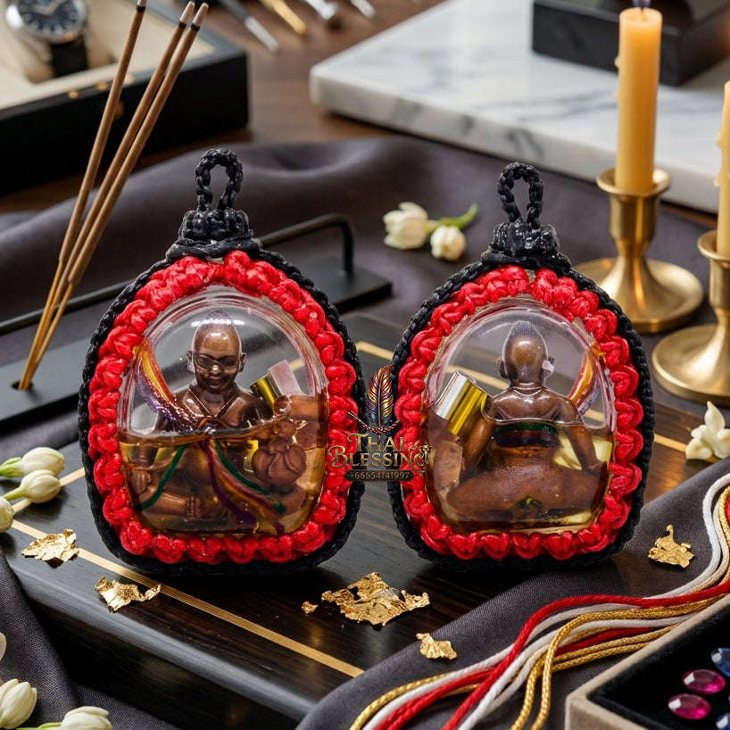 ✨ [The Sovereign of Infinite Wealth & Mercantile Sovereignty: The 2026 "Grand-Master" Edition] Sacred "Kuman Chaosua Noi (The Golden-Wealth Child Manifestor)" – Special "Black-Oxidized Copper, Sacred Oil & Maha Phut Powder" Thai Blessing Co By