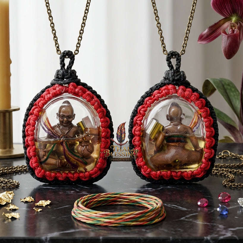 ✨ [The Sovereign of Infinite Wealth & Mercantile Sovereignty: The 2026 "Grand-Master" Edition] Sacred "Kuman Chaosua Noi (The Golden-Wealth Child Manifestor)" – Special "Black-Oxidized Copper, Sacred Oil & Maha Phut Powder" Thai Blessing Co By