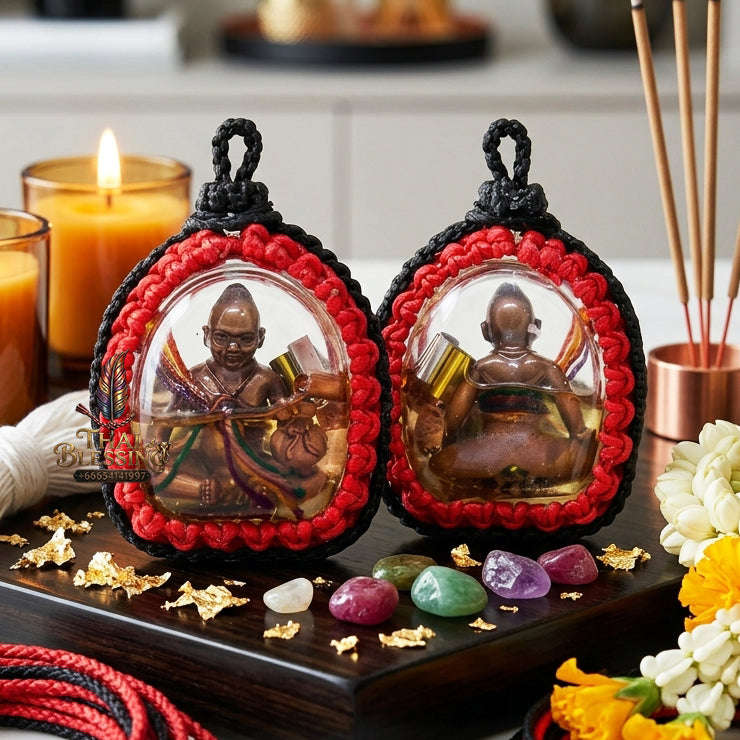✨ [The Sovereign of Infinite Wealth & Mercantile Sovereignty: The 2026 "Grand-Master" Edition] Sacred "Kuman Chaosua Noi (The Golden-Wealth Child Manifestor)" – Special "Black-Oxidized Copper, Sacred Oil & Maha Phut Powder" Thai Blessing Co By