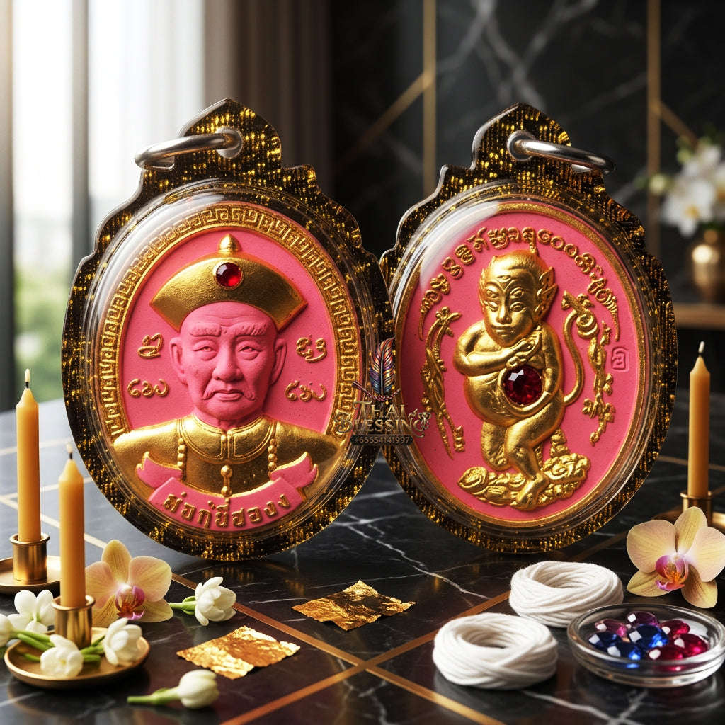 ✨ [The Sovereign of Infinite Wealth & Speculative Mastery: The 2026 "Master-Class" Edition] Sacred "Por Poo Yi Ko Hong (The God of Gamblers & Grand Prosperity)" – Special "108-Herb Buddha-Powder & Gold-Leaf" Thai Blessing Co By RURUECHA