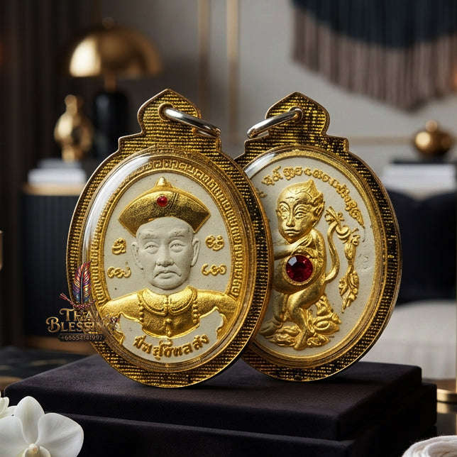 ✨ [The Sovereign of Infinite Wealth & Speculative Mastery: The 2026 "Master-Class" Edition] Sacred "Por Poo Yi Ko Hong (The God of Gamblers & Grand Prosperity)" – Special "108-Herb Buddha-Powder & Gold-Leaf" Thai Blessing Co By RURUECHA