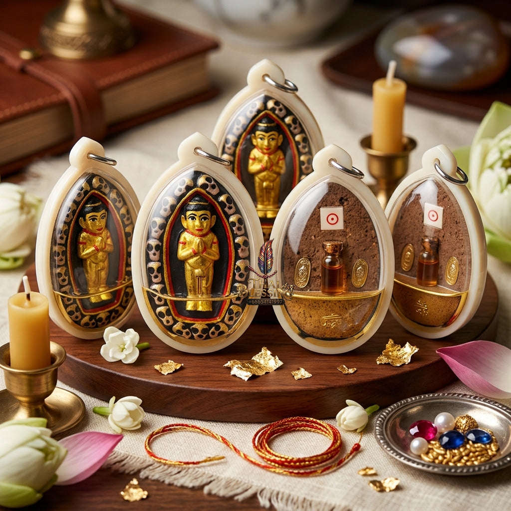 ✨ [The Sovereign of Infinite Windfalls & Manifestation: The 2026 "Grand-Master" Edition] Sacred "Kuman Thong Bandan Lap (The Golden Child of Manifested Fortune)" – Special "Holy Herb & Phrai Kuman Powder" Immersion Thai Blessing Co By RURUECHA