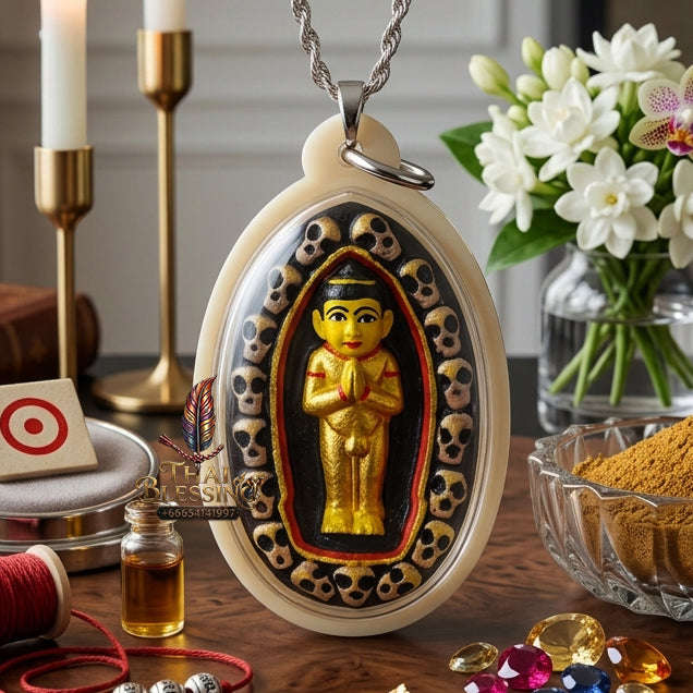 ✨ [The Sovereign of Infinite Windfalls & Manifestation: The 2026 "Grand-Master" Edition] Sacred "Kuman Thong Bandan Lap (The Golden Child of Manifested Fortune)" – Special "Holy Herb & Phrai Kuman Powder" Immersion Thai Blessing Co By RURUECHA