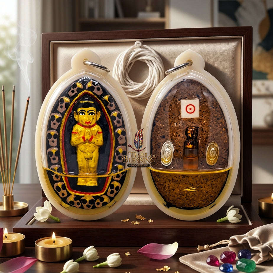 ✨ [The Sovereign of Infinite Windfalls & Manifestation: The 2026 "Grand-Master" Edition] Sacred "Kuman Thong Bandan Lap (The Golden Child of Manifested Fortune)" – Special "Holy Herb & Phrai Kuman Powder" Immersion Thai Blessing Co By RURUECHA