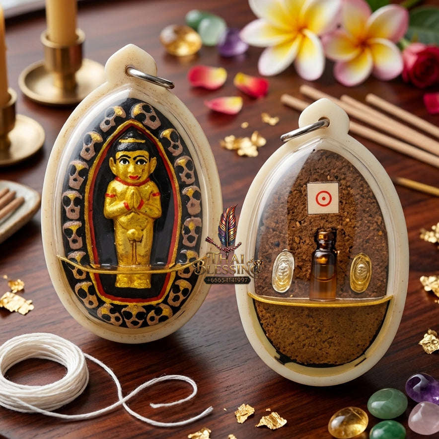 ✨ [The Sovereign of Infinite Windfalls & Manifestation: The 2026 "Grand-Master" Edition] Sacred "Kuman Thong Bandan Lap (The Golden Child of Manifested Fortune)" – Special "Holy Herb & Phrai Kuman Powder" Immersion Thai Blessing Co By RURUECHA