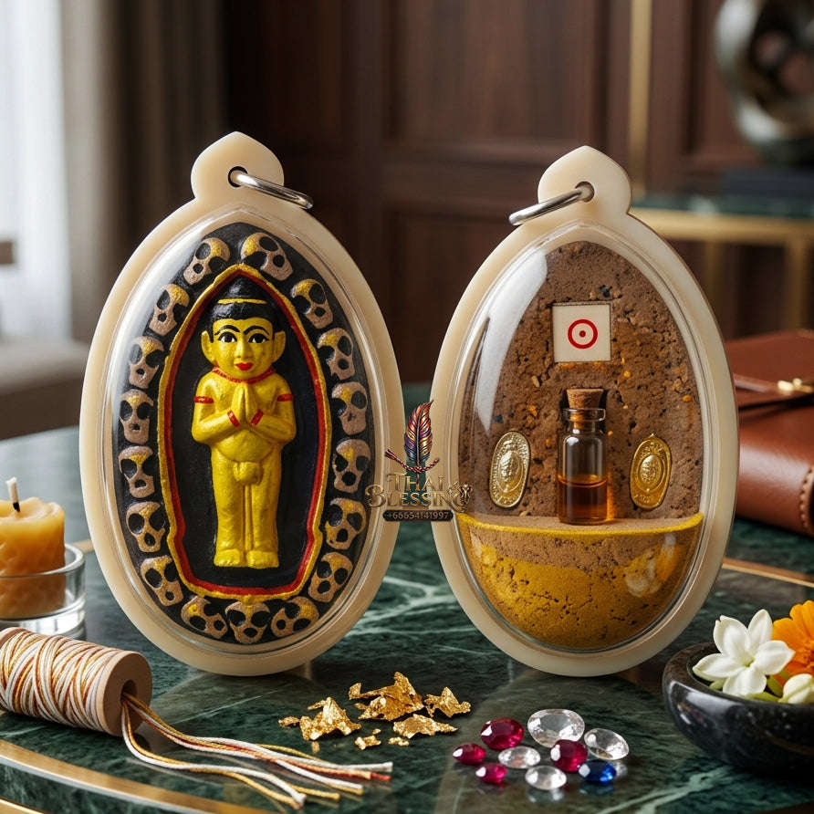 ✨ [The Sovereign of Infinite Windfalls & Manifestation: The 2026 "Grand-Master" Edition] Sacred "Kuman Thong Bandan Lap (The Golden Child of Manifested Fortune)" – Special "Holy Herb & Phrai Kuman Powder" Immersion Thai Blessing Co By RURUECHA