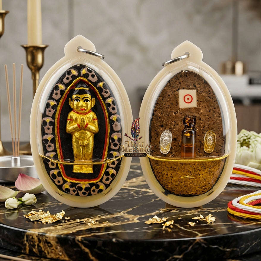 ✨ [The Sovereign of Infinite Windfalls & Manifestation: The 2026 "Grand-Master" Edition] Sacred "Kuman Thong Bandan Lap (The Golden Child of Manifested Fortune)" – Special "Holy Herb & Phrai Kuman Powder" Immersion Thai Blessing Co By RURUECHA