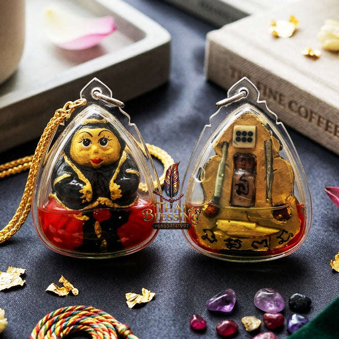 ✨ [The Sovereign of Infinite Wisdom & Manifestation: The 2026 "Grand-Master" Edition] Sacred "Kuman Thep Mon (The Golden Child of Divine Spells)" – Special "Sacred Powder & Charm Oil" Immersion – Consecrated by Achan Cho, Thep Sa Rika