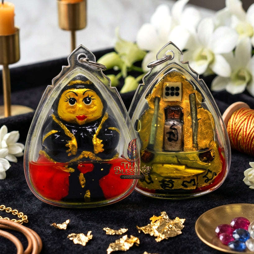 ✨ [The Sovereign of Infinite Wisdom & Manifestation: The 2026 "Grand-Master" Edition] Sacred "Kuman Thep Mon (The Golden Child of Divine Spells)" – Special "Sacred Powder & Charm Oil" Immersion – Consecrated by Achan Cho, Thep Sa Rika