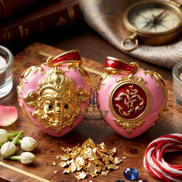 ✨ [The Sovereign of Infinite Wisdom & Wealth: The 2024 "Gold-Dipped Enamel" Master-Edition] Sacred "Phra Ganesha Noi - Huajai Phokhasap" (The Little Lord of Beginnings & Wealth-Heart) – Special "Gold-Dipped & Traditional Enamel (Long Ya)"