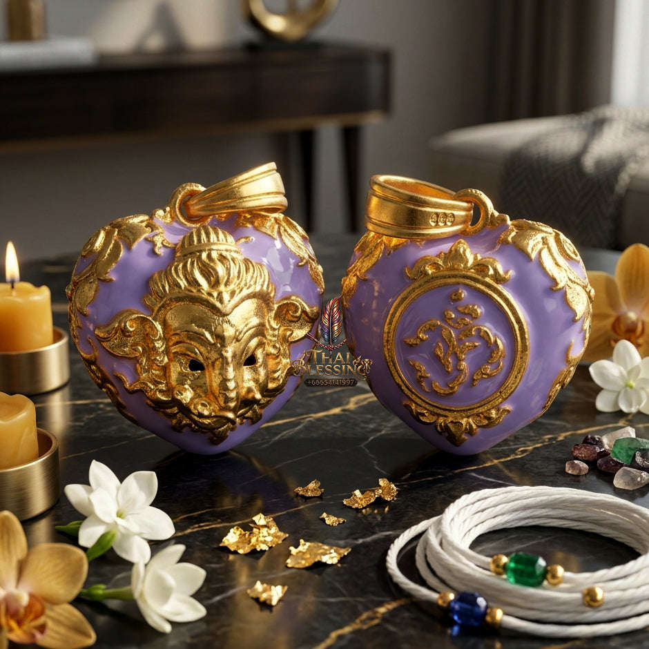 ✨ [The Sovereign of Infinite Wisdom & Wealth: The 2024 "Gold-Dipped Enamel" Master-Edition] Sacred "Phra Ganesha Noi - Huajai Phokhasap" (The Little Lord of Beginnings & Wealth-Heart) – Special "Gold-Dipped & Traditional Enamel (Long Ya)"