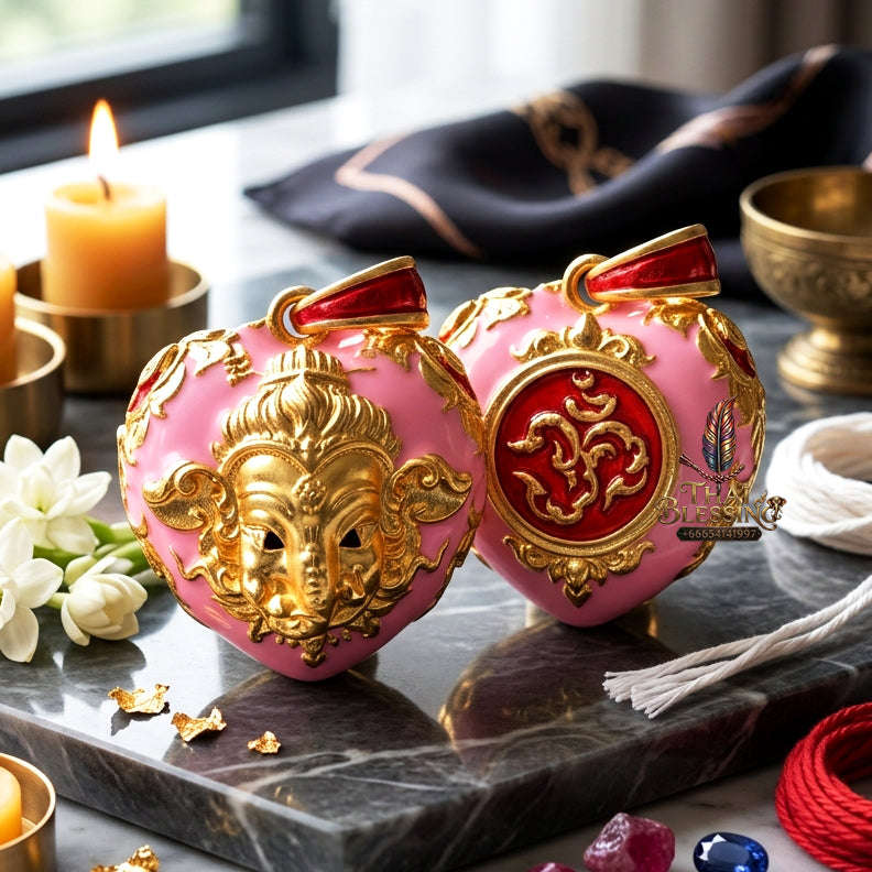 ✨ [The Sovereign of Infinite Wisdom & Wealth: The 2024 "Gold-Dipped Enamel" Master-Edition] Sacred "Phra Ganesha Noi - Huajai Phokhasap" (The Little Lord of Beginnings & Wealth-Heart) – Special "Gold-Dipped & Traditional Enamel (Long Ya)"