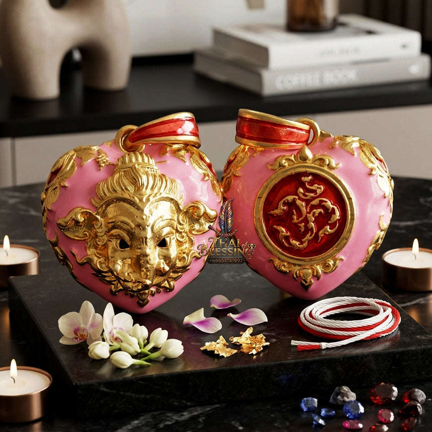 ✨ [The Sovereign of Infinite Wisdom & Wealth: The 2024 "Gold-Dipped Enamel" Master-Edition] Sacred "Phra Ganesha Noi - Huajai Phokhasap" (The Little Lord of Beginnings & Wealth-Heart) – Special "Gold-Dipped & Traditional Enamel (Long Ya)"