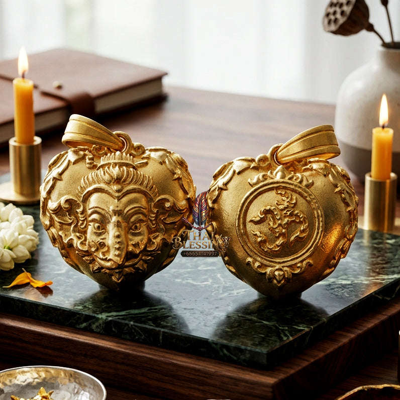 ✨ [The Sovereign of Infinite Wisdom & Wealth: The 2024 Master-Edition] Sacred "Phra Ganesha Noi - Huajai Phokhasap" (The Little Lord of Beginnings & Wealth-Heart) – Special "Divine-Bronze (Thong Thewa Rit)" Matrix Thai Blessing Co By RURUECHA
