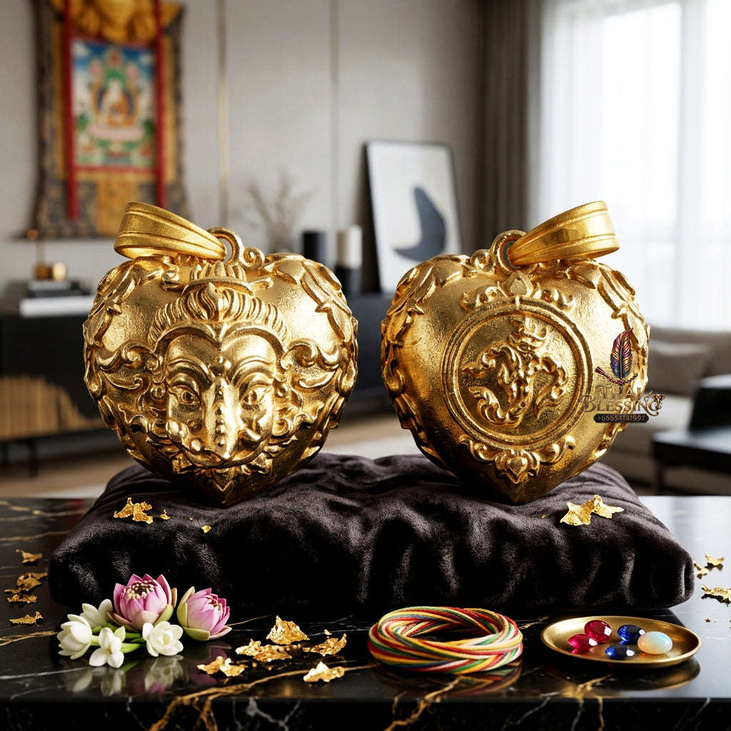 ✨ [The Sovereign of Infinite Wisdom & Wealth: The 2024 Master-Edition] Sacred "Phra Ganesha Noi - Huajai Phokhasap" (The Little Lord of Beginnings & Wealth-Heart) – Special "Divine-Bronze (Thong Thewa Rit)" Matrix Thai Blessing Co By RURUECHA