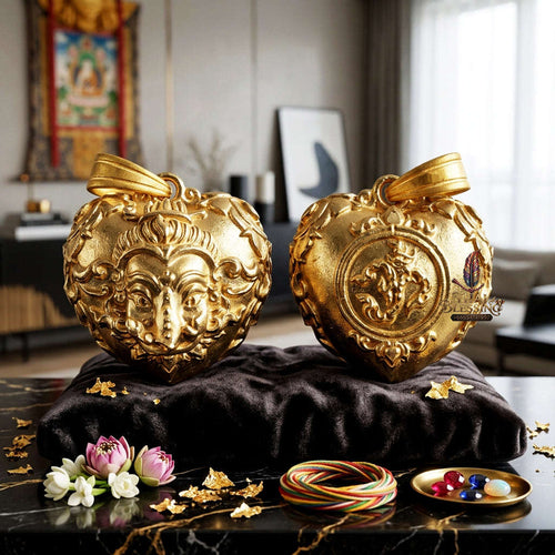 ✨ [The Sovereign of Infinite Wisdom & Wealth: The 2024 Master-Edition] Sacred "Phra Ganesha Noi - Huajai Phokhasap" (The Little Lord of Beginnings & Wealth-Heart) – Special "Divine-Bronze (Thong Thewa Rit)" Matrix Thai Blessing Co By RURUECHA