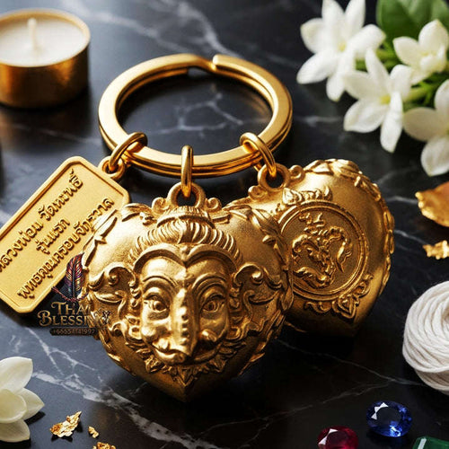✨ [The Sovereign of Infinite Wisdom & Wealth: The 2024 Master-Edition] Sacred "Phra Ganesha Noi - Huajai Phokhasap" (The Little Lord of Beginnings & Wealth-Heart) – Special "Divine-Bronze (Thong Thewa Rit)" Matrix Thai Blessing Co By RURUECHA