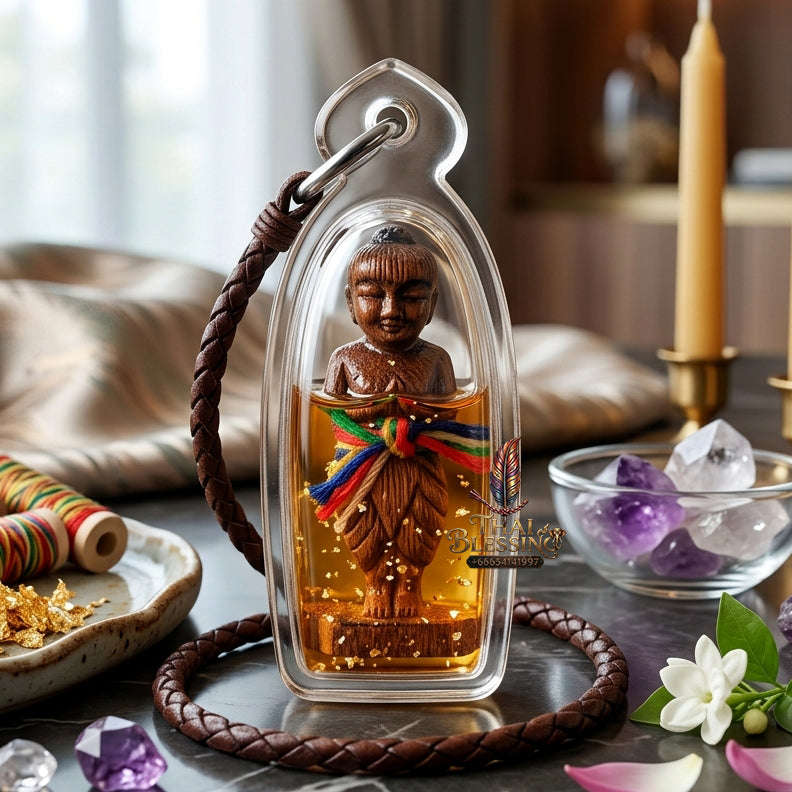 ✨ [The Sovereign of Manifestation: The 2016 Master-Edition] Sacred "Kumarn Thong Khanong Det" (The Powerful Spirit of Prosperity) – Special "Takian Wood" (Sacred Ironwood) Thai Blessing Co By RURUECHA