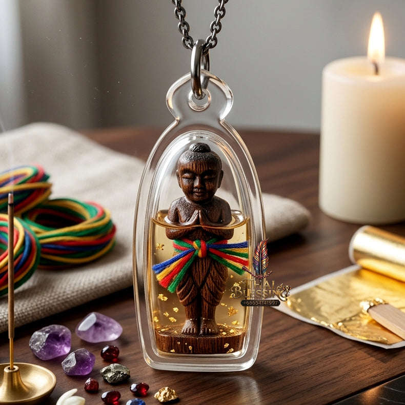 ✨ [The Sovereign of Manifestation: The 2016 Master-Edition] Sacred "Kumarn Thong Khanong Det" (The Powerful Spirit of Prosperity) – Special "Takian Wood" (Sacred Ironwood) Thai Blessing Co By RURUECHA