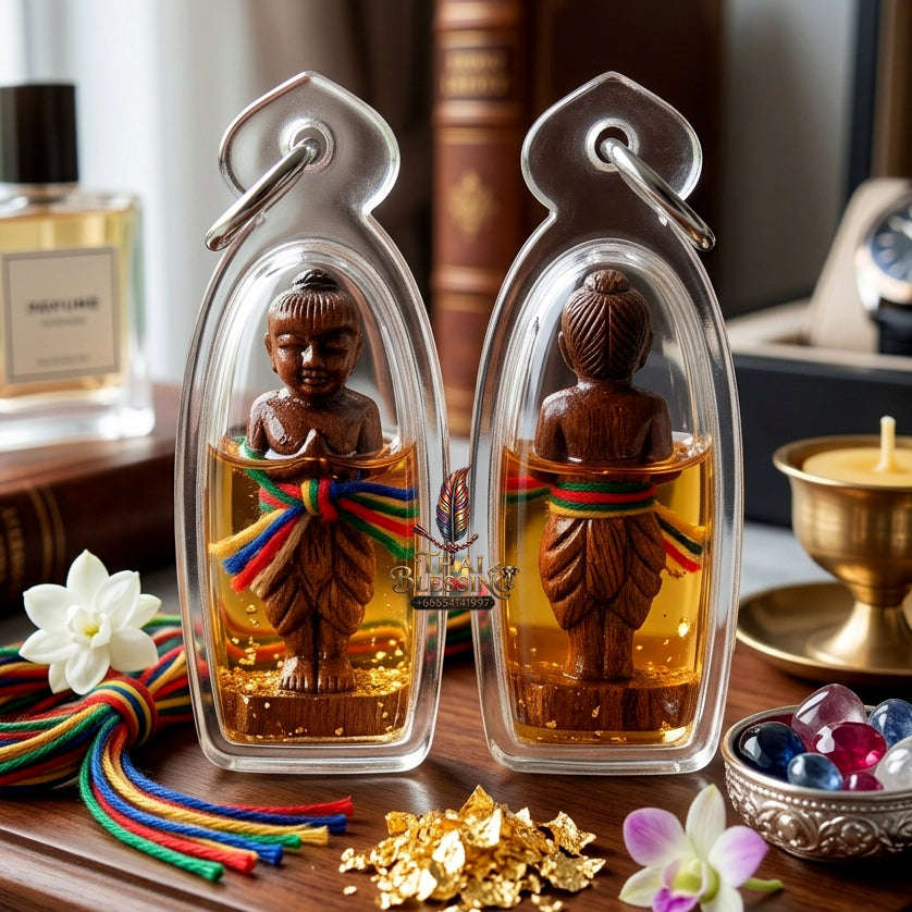 ✨ [The Sovereign of Manifestation: The 2016 Master-Edition] Sacred "Kumarn Thong Khanong Det" (The Powerful Spirit of Prosperity) – Special "Takian Wood" (Sacred Ironwood) Thai Blessing Co By RURUECHA