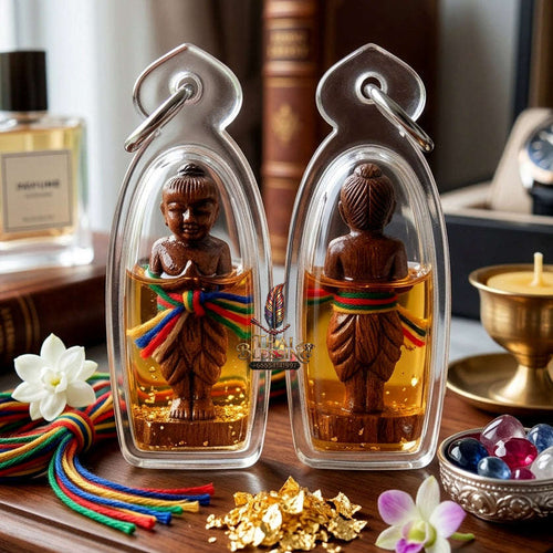 ✨ [The Sovereign of Manifestation: The 2016 Master-Edition] Sacred "Kumarn Thong Khanong Det" (The Powerful Spirit of Prosperity) – Special "Takian Wood" (Sacred Ironwood) Thai Blessing Co By RURUECHA