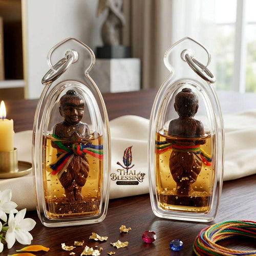 ✨ [The Sovereign of Manifestation: The 2016 Master-Edition] Sacred "Kumarn Thong Khanong Det" (The Powerful Spirit of Prosperity) – Special "Takian Wood" (Sacred Ironwood) Thai Blessing Co By RURUECHA
