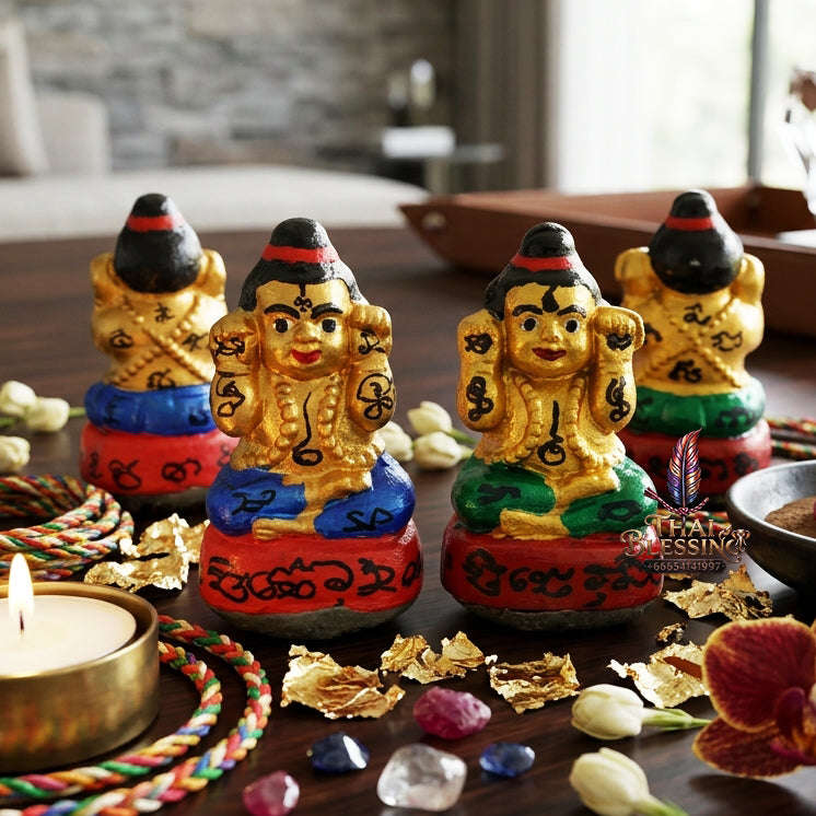 ✨ [The Sovereign of Manifested Intuition: The 2016 Master-Edition] Sacred "Kuman Thong (Single-Takrut Edition)" – Special "Sacred Powder" (Nuea Phong) Matrix – Master-Blessed by the Wicha Specialist Phra Ajarn Thai, Wat Santi Tham (2016/2559)