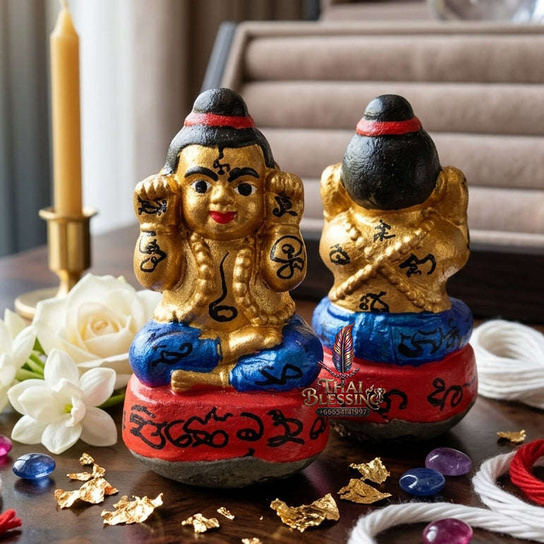 ✨ [The Sovereign of Manifested Intuition: The 2016 Master-Edition] Sacred "Kuman Thong (Single-Takrut Edition)" – Special "Sacred Powder" (Nuea Phong) Matrix Thai Blessing Co By RURUECHA