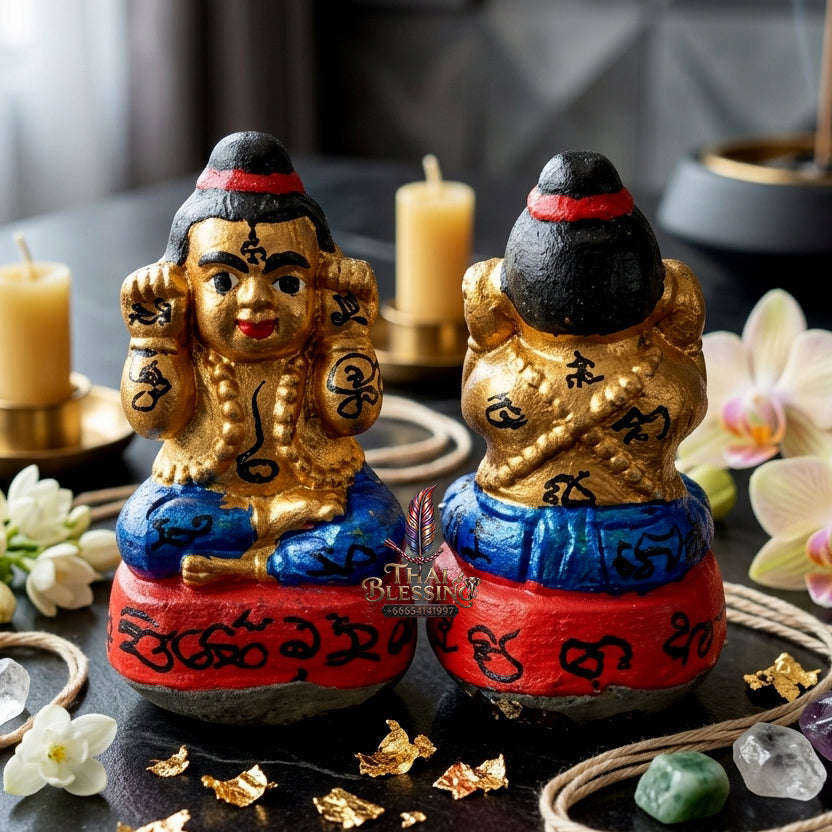 ✨ [The Sovereign of Manifested Intuition: The 2016 Master-Edition] Sacred "Kuman Thong (Single-Takrut Edition)" – Special "Sacred Powder" (Nuea Phong) Matrix Thai Blessing Co By RURUECHA