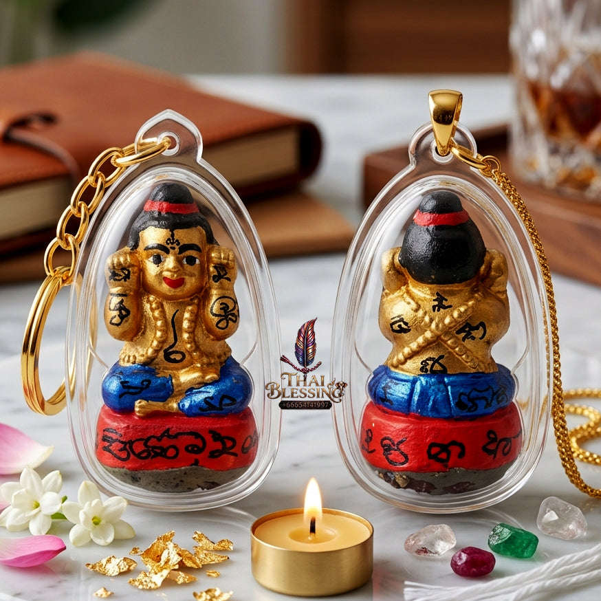 ✨ [The Sovereign of Manifested Intuition: The 2016 Master-Edition] Sacred "Kuman Thong (Single-Takrut Edition)" – Special "Sacred Powder" (Nuea Phong) Matrix Thai Blessing Co By RURUECHA
