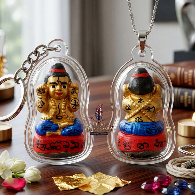 ✨ [The Sovereign of Manifested Intuition: The 2016 Master-Edition] Sacred "Kuman Thong (Single-Takrut Edition)" – Special "Sacred Powder" (Nuea Phong) Matrix Thai Blessing Co By RURUECHA