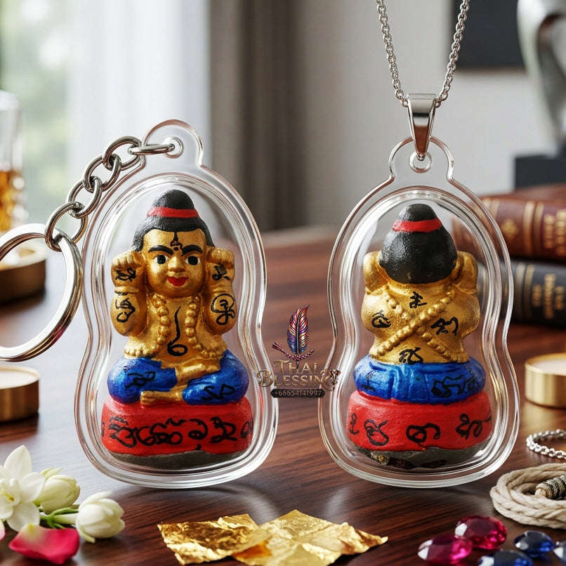 ✨ [The Sovereign of Manifested Intuition: The 2016 Master-Edition] Sacred "Kuman Thong (Single-Takrut Edition)" – Special "Sacred Powder" (Nuea Phong) Matrix Thai Blessing Co By RURUECHA