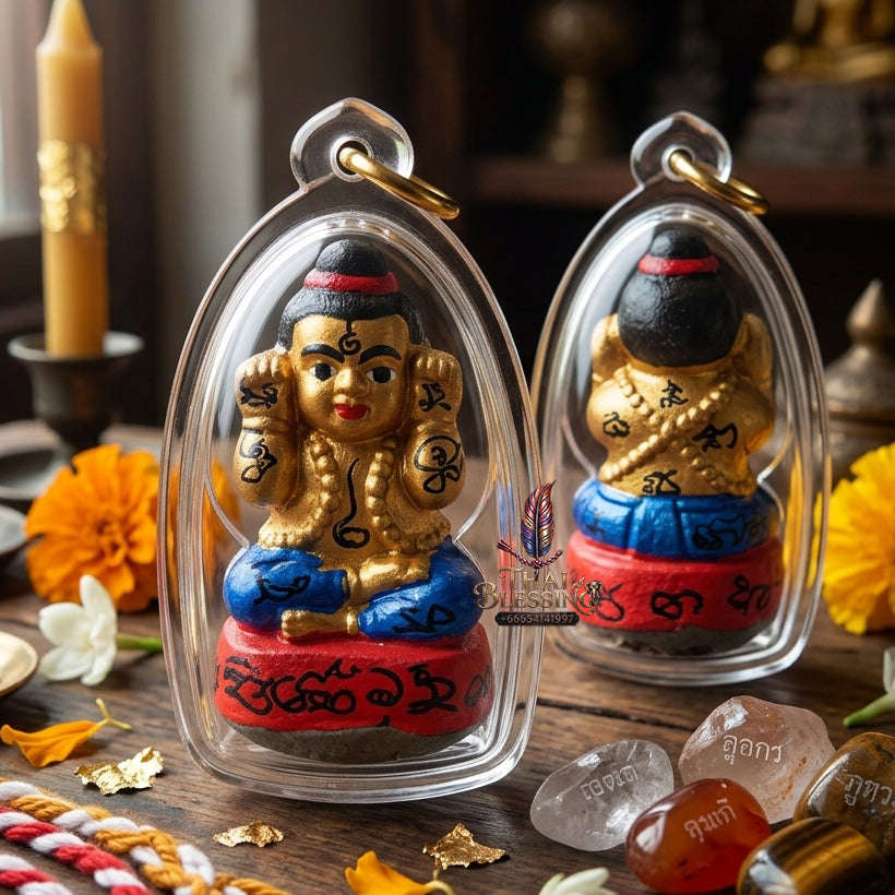 ✨ [The Sovereign of Manifested Intuition: The 2016 Master-Edition] Sacred "Kuman Thong (Single-Takrut Edition)" – Special "Sacred Powder" (Nuea Phong) Matrix Thai Blessing Co By RURUECHA