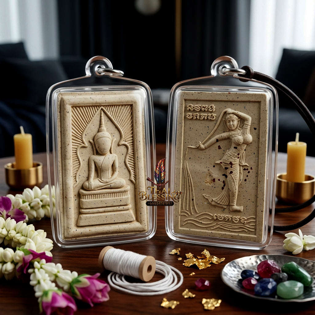 ✨ [The Sovereign of Manifested Opportunity: The 2018 Master-Edition] Sacred "Phra Waek Man Ngoen Lai Ma" (The Buddha Piercing the Veil of Infinite Wealth) – Master-Blessed by Luang Phor Thongdam, Wat Tham Ta Phian Thong (2018/2561) Thai