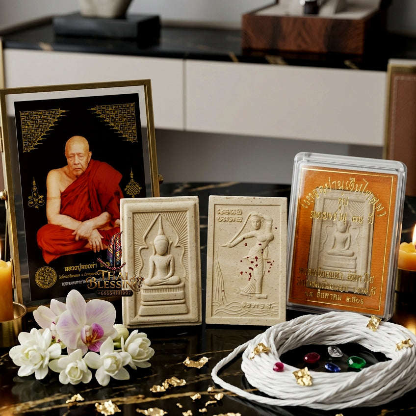✨ [The Sovereign of Manifested Opportunity: The 2018 Master-Edition] Sacred "Phra Waek Man Ngoen Lai Ma" (The Buddha Piercing the Veil of Infinite Wealth) – Master-Blessed by Luang Phor Thongdam, Wat Tham Ta Phian Thong (2018/2561) Thai