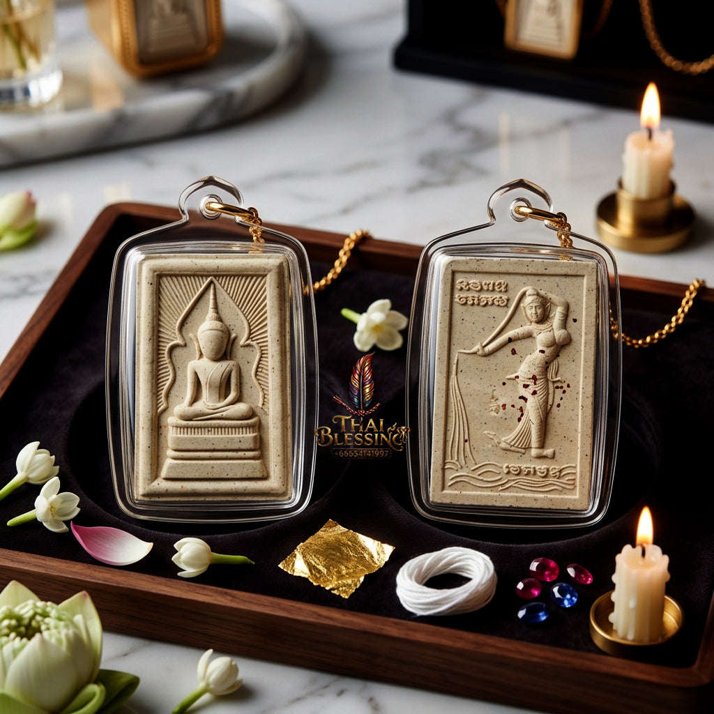 ✨ [The Sovereign of Manifested Opportunity: The 2018 Master-Edition] Sacred "Phra Waek Man Ngoen Lai Ma" (The Buddha Piercing the Veil of Infinite Wealth) – Master-Blessed by Luang Phor Thongdam, Wat Tham Ta Phian Thong (2018/2561) Thai