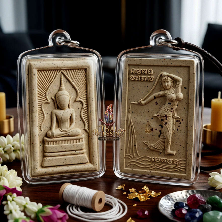 ✨ [The Sovereign of Manifested Opportunity: The 2018 Master-Edition] Sacred "Phra Waek Man Ngoen Lai Ma" (The Buddha Piercing the Veil of Infinite Wealth) – Master-Blessed by Luang Phor Thongdam, Wat Tham Ta Phian Thong (2018/2561) Thai