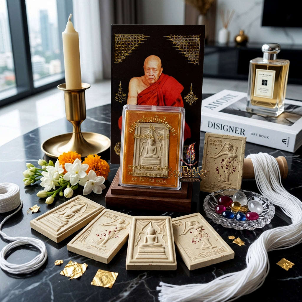 ✨ [The Sovereign of Manifested Opportunity: The 2018 Master-Edition] Sacred "Phra Waek Man Ngoen Lai Ma" (The Buddha Piercing the Veil of Infinite Wealth) – Master-Blessed by Luang Phor Thongdam, Wat Tham Ta Phian Thong (2018/2561) Thai
