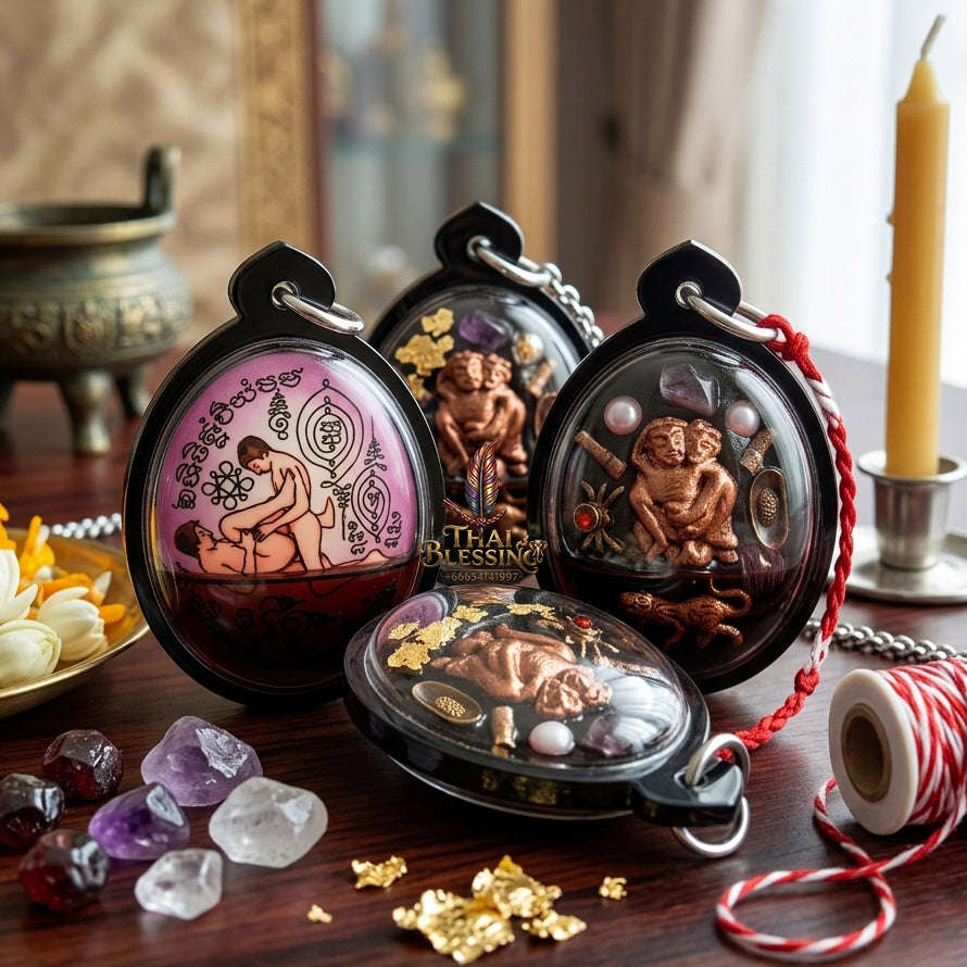 ✨ [The Sovereign of Masculine Intimacy: The 2019 Master-Edition] Sacred "Same-Sex Attraction Locket" – Master-Blessed by Pu Dave (2019) Thai Blessing Co By RURUECHA