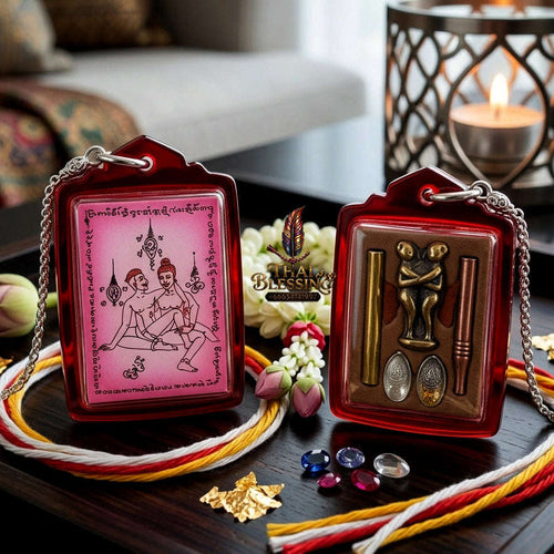 ✨ [The Sovereign of Masculine Union: Master-Edition Locket] Sacred "Phaya The Krua" (The Lord of Universal Enticement) – Special "Pink-Field" Edition (Same-Sex Attraction) – Master-Blessed by Achan Manit Techawaro (2021) Thai Blessing Co By