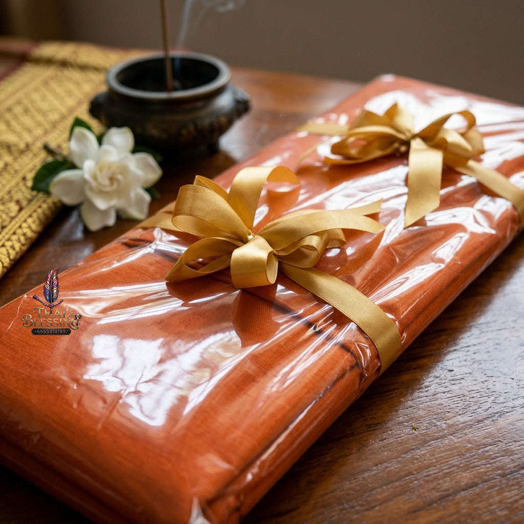 ✨ [The Sovereign of Merit & Devotion: The Master-Edition] Sacred "Phra Trai Asai" (The Essential Monk’s Robe Set) – Special "High-Grade Tore Fabric" (Tore-Poly) – Royal-Preferred Color Edition Thai Blessing Co By RURUECHA