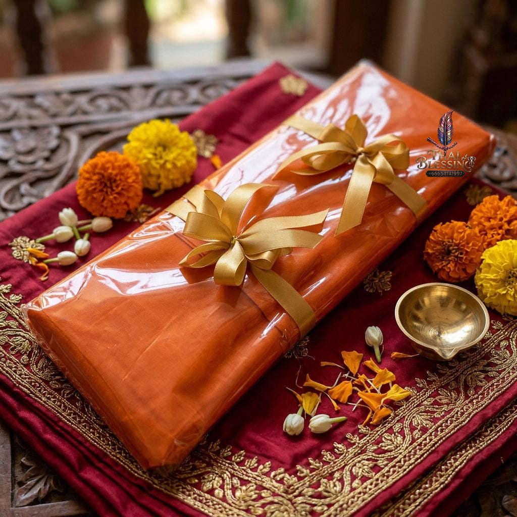 ✨ [The Sovereign of Merit & Devotion: The Master-Edition] Sacred "Phra Trai Asai" (The Essential Monk’s Robe Set) – Special "High-Grade Tore Fabric" (Tore-Poly) – Royal-Preferred Color Edition Thai Blessing Co By RURUECHA