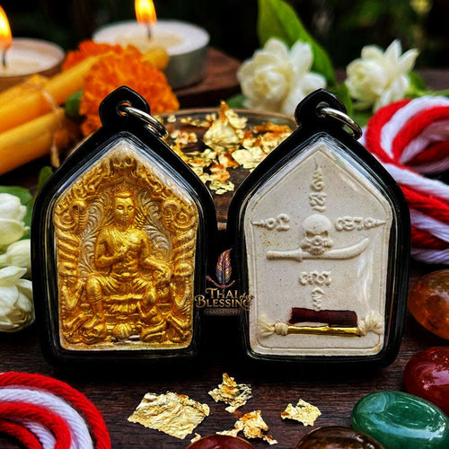 ✨ [The Sovereign of Mesmeric Allure: The 2016 Master-Edition] Sacred "Khun Phaen Phrai Ueang Kham" (The Golden-Orchid Spirit Warrior) – Special "Pathamang Khao" (Sacred White-Powder)