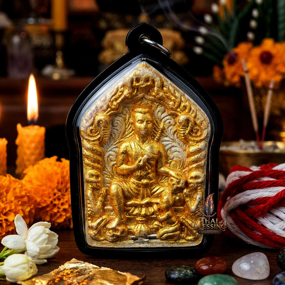 ✨ [The Sovereign of Mesmeric Allure: The 2016 Master-Edition] Sacred "Khun Phaen Phrai Ueang Kham" (The Golden-Orchid Spirit Warrior) – Special "Pathamang Khao" (Sacred White-Powder) Thai Blessing Co By RURUECHA