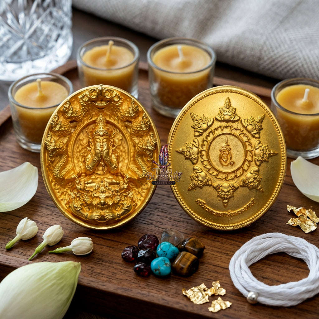 ✨ [The Sovereign of Miraculous Overturn: The 2026 Master-Edition] Sacred "Rian Lor Phangkaphon" (The Ultimate Obstacle-Crusher) – Brilliant Gold-Plated Finish on Sacred Bronze (Samrit) Thai Blessing Co By RURUECHA