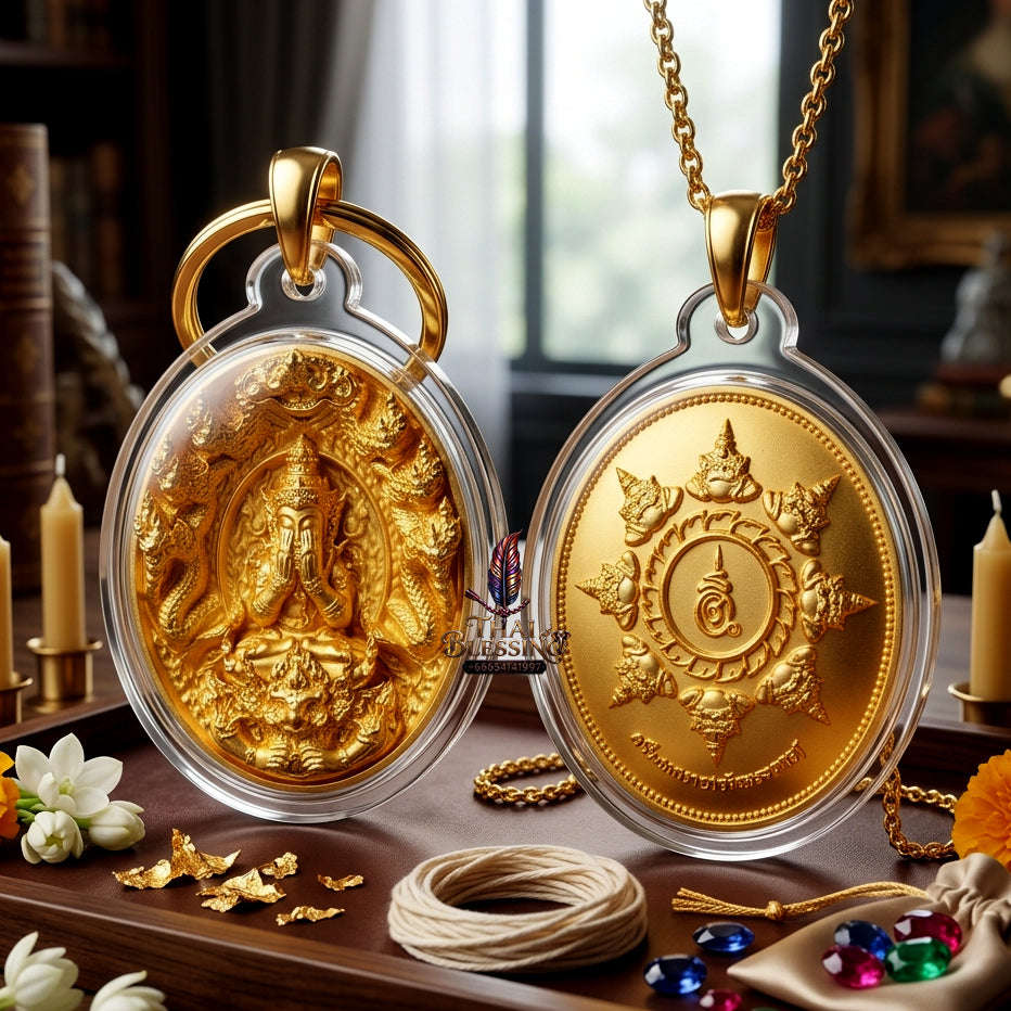 ✨ [The Sovereign of Miraculous Overturn: The 2026 Master-Edition] Sacred "Rian Lor Phangkaphon" (The Ultimate Obstacle-Crusher) – Brilliant Gold-Plated Finish on Sacred Bronze (Samrit) Thai Blessing Co By RURUECHA