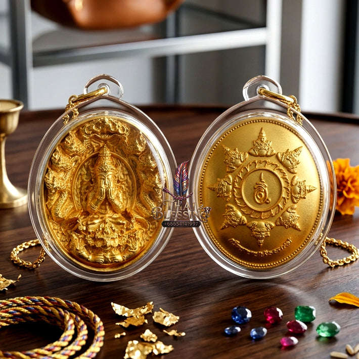 ✨ [The Sovereign of Miraculous Overturn: The 2026 Master-Edition] Sacred "Rian Lor Phangkaphon" (The Ultimate Obstacle-Crusher) – Brilliant Gold-Plated Finish on Sacred Bronze (Samrit) Thai Blessing Co By RURUECHA