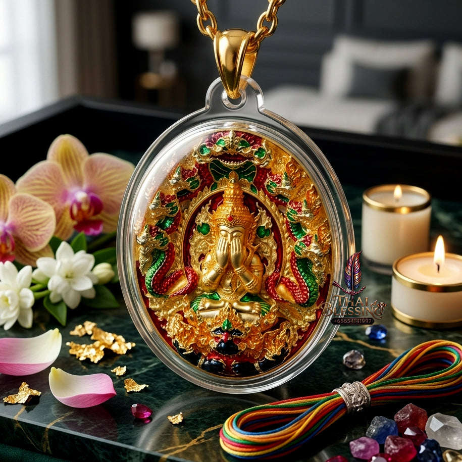 ✨ [The Sovereign of Miraculous Overturn: The 2026 Master-Edition] Sacred "Rian Lor Phangkaphon" (The Ultimate Obstacle-Crusher) – Longya Enamel Accent on Gold-Plated Sacred Bronze (Samrit) Thai Blessing Co By RURUECHA