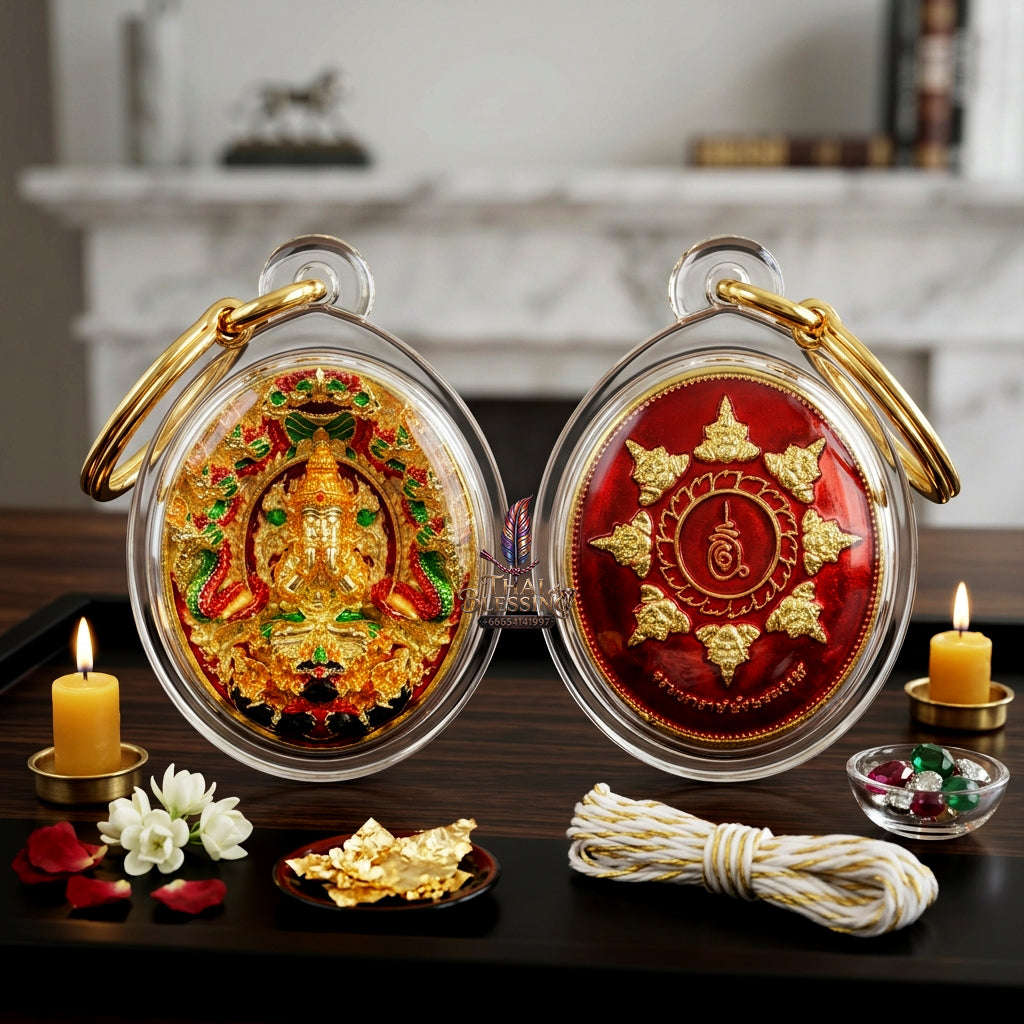 ✨ [The Sovereign of Miraculous Overturn: The 2026 Master-Edition] Sacred "Rian Lor Phangkaphon" (The Ultimate Obstacle-Crusher) – Longya Enamel Accent on Gold-Plated Sacred Bronze (Samrit) Thai Blessing Co By RURUECHA